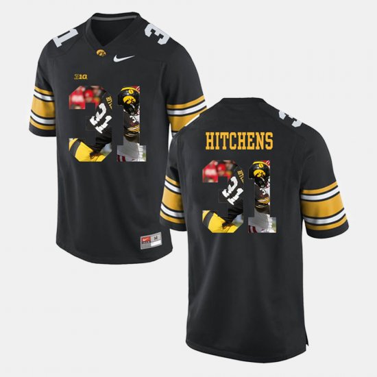 #31 Anthony Hitchens Pictorial Fashion Iowa Hawkeyes Men\'s Black Jersey 528181-668