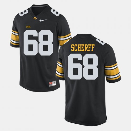 #68 Brandon Scherff Alumni Football Game Iowa Men\'s Black Jersey 436496-804