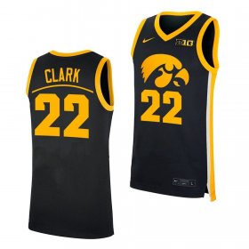 #22 Caitlin Clark College Basketball University of Iowa Basketball Women Black Jersey 484898-660