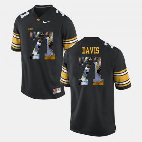 #71 Carl Davis Pictorial Fashion Iowa Men's Black Jersey 285822-414