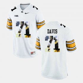 #71 Carl Davis Pictorial Fashion Hawkeyes Men's White Jersey 755774-760