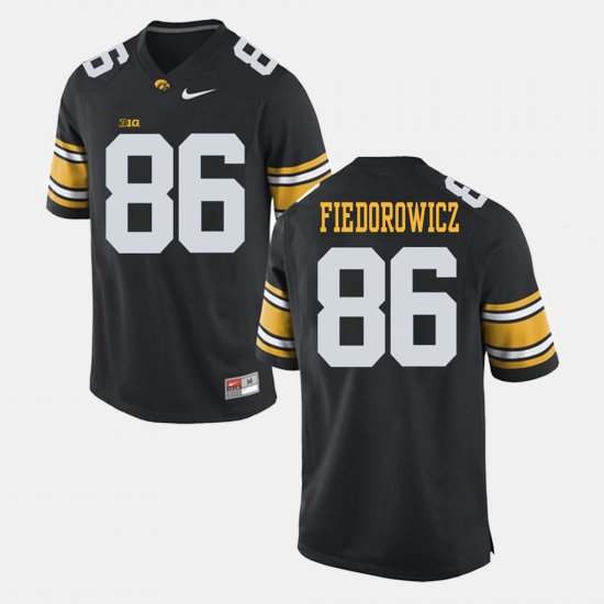 #86 C.J. Fiedorowicz Alumni Football Game Iowa Hawkeyes Men\'s Black Jersey 158356-127