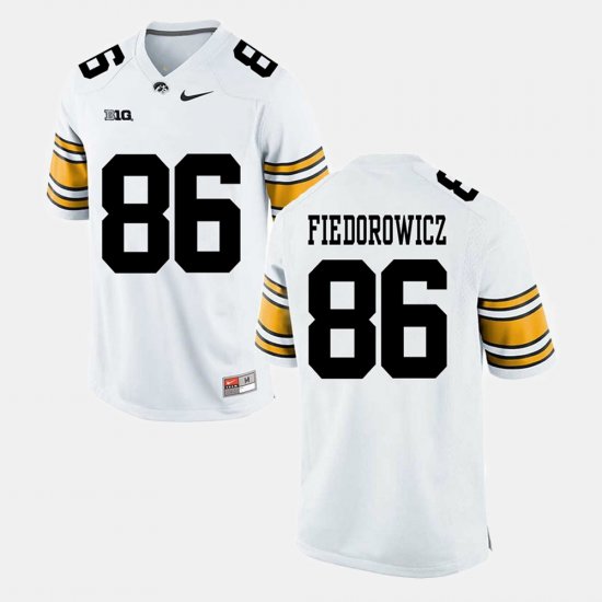 #86 C.J. Fiedorowicz Alumni Football Game Iowa Men White Jersey 339002-708