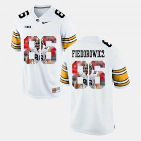 #86 C.J. Fiedorowicz Pictorial Fashion University of Iowa Men White Jersey 708334-660