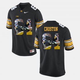 #64 Cole Croston Pictorial Fashion Hawkeyes Men Black Jersey 506197-849