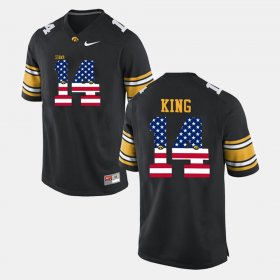 #14 Desmond King US Flag Fashion Iowa Men's Black Jersey 440845-219