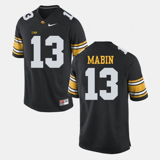 #13 Greg Mabin Alumni Football Game Iowa Hawkeyes Mens Black Jersey 982158-173