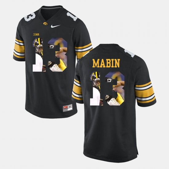 #13 Greg Mabin Pictorial Fashion Iowa Hawkeyes Men Black Jersey 516344-342