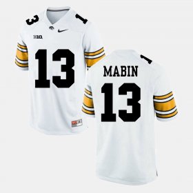 #13 Greg Mabin Alumni Football Game Iowa Hawkeyes Men White Jersey 372712-989