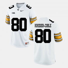 #80 Henry Krieger-Coble Alumni Football Game Iowa Men White Jersey 456364-997