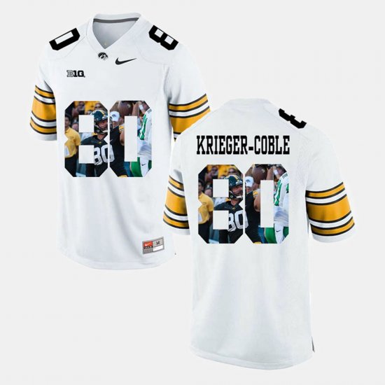 #80 Henry Krieger-Coble Pictorial Fashion Hawkeyes Mens White Jersey 544377-432