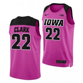 #22 Caitlin Clark College Basketball Iowa Hawkeyes Basketball Women Pink Jersey 336642-124