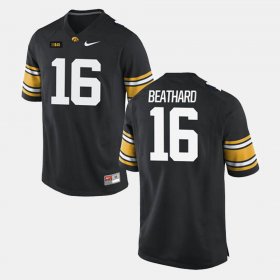 #16 C.J. Beathard College Football Iowa Hawkeyes Men Black Jersey 568982-927