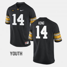 #14 Desmond King College Football Iowa Youth Black Jersey 680366-813