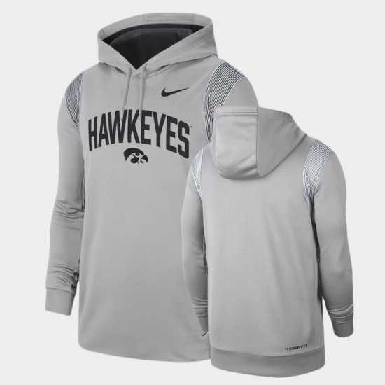 2022 Game Day Sideline Hawkeyes Men Gray Hoodie 538508-540