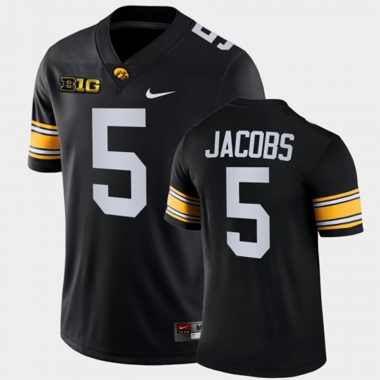 #5 Jestin Jacobs College Football Iowa Hawkeyes Game Men\'s Black Jersey 660398-785