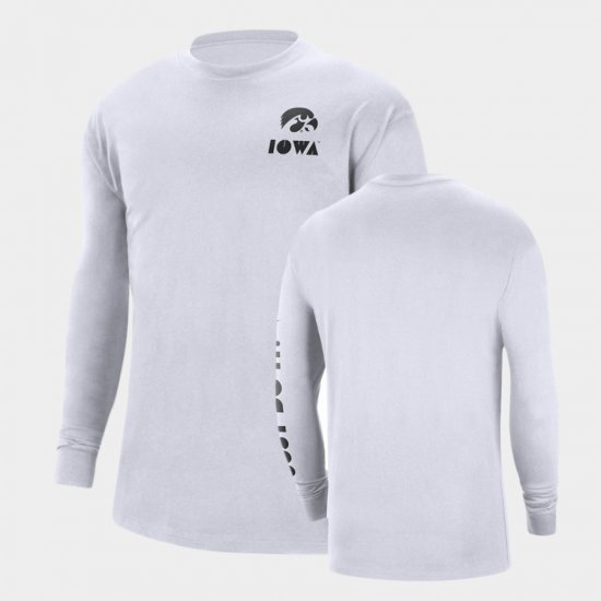 Heritage Max 90 Hawkeyes Long Sleeve Men White T-Shirt 647168-936