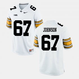 #67 Jaleel Johnson Alumni Football Game Hawkeyes Mens White Jersey 877120-756