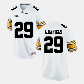 #29 LeShun Daniels Jr. Alumni Football Game Iowa Men White Jersey 338727-535