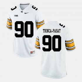 #90 Louis Trinca-Pasat Alumni Football Game Iowa Men's White Jersey 810037-642