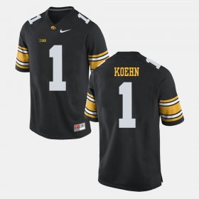 #1 Marshall Koehn Alumni Football Game Iowa Men's Black Jersey 422672-121