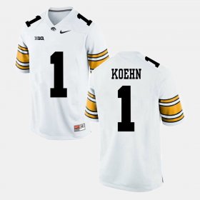 #1 Marshall Koehn Alumni Football Game University of Iowa Men White Jersey 802773-380