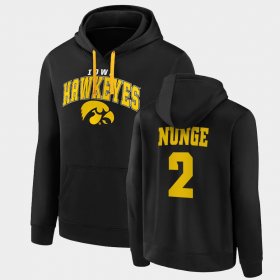 #2 Jack Nunge Away Iowa Pullover Men Black Hoodie 497502-739