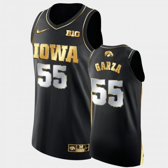 #55 Luka Garza Golden Limited Iowa 2020-21 All-America Winner Men Black Jersey 255739-879