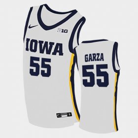 #55 Luka Garza Home Iowa Hawkeyes College Basketball Men White Jersey 174009-693