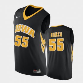 #55 Luka Garza Replica University of Iowa College Basketball Men's Black Jersey 817453-488