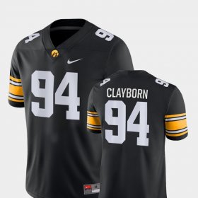 #94 Adrian Clayborn Game Iowa College Football Mens Black Jersey 939173-893