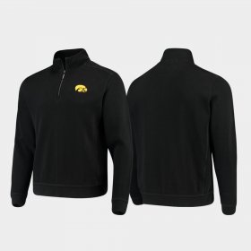 College Sport Nassau Iowa Hawkeyes Half-Zip Pullover Tommy Bahama Mens Black Jacket 254069-890