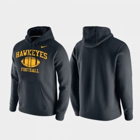 Retro Football Hawkeyes Club Fleece Mens Black Hoodie 316235-122 Retro Football Hawkeyes Club Fleece Mens Black Hoodie 316235-122