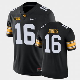 #16 Charlie Jones Game University of Iowa College Football Mens Black Jersey 794180-875