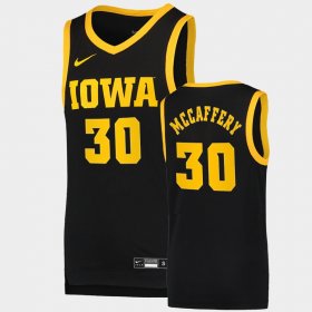 #30 Connor McCaffery Basketball Swingman University of Iowa Basketball Dri-FIT Swingman Men's Black Jersey 635156-994