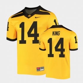 #14 Desmond King Alternate Hawkeyes Legend Mens Gold Jersey 210833-855