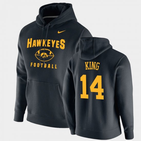 #14 Desmond King Oopty Oop University of Iowa Football Pullover Men Black Hoodie 919194-632