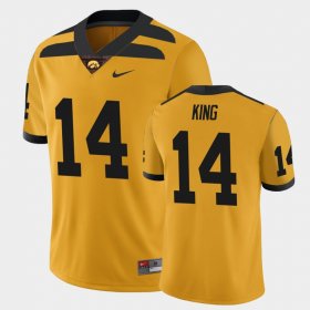 #14 Desmond King College Football Iowa Alternate Game Mens Gold Jersey 233279-332