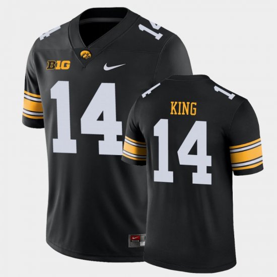 #14 Desmond King Game University of Iowa College Football Men Black Jersey 335473-495