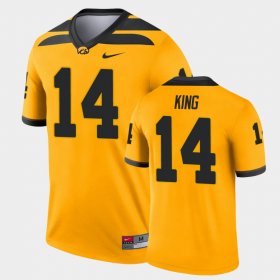 #14 Desmond King Legend Hawkeyes Alternate Men's Gold Jersey 564773-614