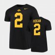 #2 Deuce Hogan Retro Alumni University of Iowa Alumni Name & Number Mens Black T-Shirt 659909-208