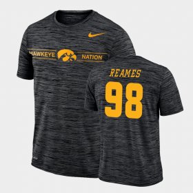 #98 Chris Reames GFX Velocity Iowa Sideline Legend Performance Men Black T-Shirt 473846-285 #98 Chris Reames GFX Velocity Iowa Sideline Legend Performance Men Black T-Shirt 473846-285