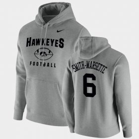 #6 Ihmir Smith-Marsette Oopty Oop University of Iowa Football Pullover Mens Gray Hoodie 159073-832 #6 Ihmir Smith-Marsette Oopty Oop University of Iowa Football Pullover Mens Gray Hoodie 159073-832