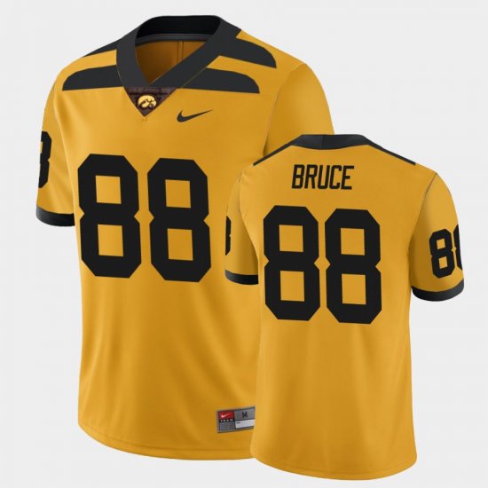 #88 Isaiah Bruce College Football University of Iowa Alternate Game Mens Gold Jersey 919766-450