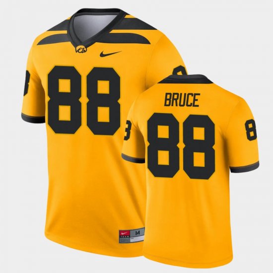 #88 Isaiah Bruce Legend University of Iowa Alternate Mens Gold Jersey 200049-959