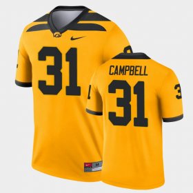 #31 Jack Campbell Legend Iowa Alternate Men's Gold Jersey 175089-391