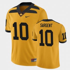 #10 Mekhi Sargent College Football University of Iowa Alternate Game Men's Gold Jersey 750664-462