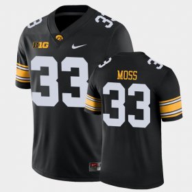 #33 Riley Moss Game Iowa College Football Men Black Jersey 232701-681