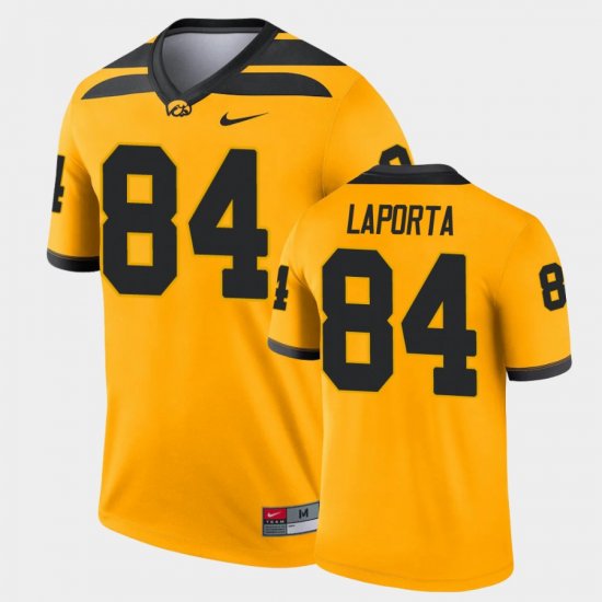 #84 Sam LaPorta Legend Iowa Alternate Mens Gold Jersey 358195-938