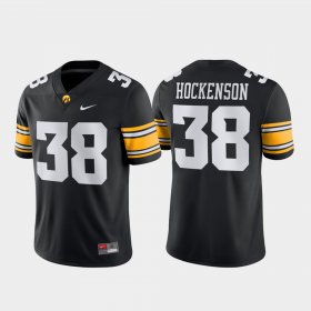 #38 T.J. Hockenson Game Iowa Football Men's Black Jersey 812999-331